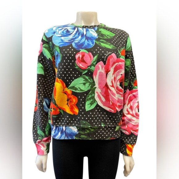 Moschino Tops - Moschino Multi Jumper Floral Sweater Size 4